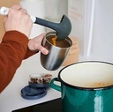 Cana cu muesli Mepal to go - cana practica cu iaurt - compartimente pentru iaurt & muesli - potrivita pentru congelator, cuptor cu microunde si masina de spalat vase - 500 ml + 200 ml - Nordic Sage.