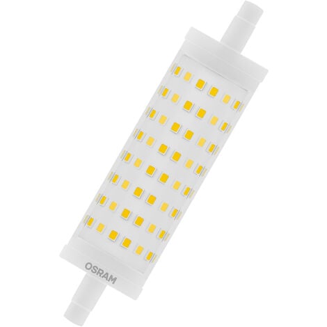 Lanternă LED reglabilă OSRAM cu bază R7s, tub LED de 16 W, înlocuitor pentru bec de 125 W, alb cald (2700K) [Clasa de energie E]