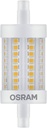 Lanternă LED reglabilă OSRAM cu bază R7s, tub LED de 16 W, înlocuitor pentru bec de 125 W, alb cald (2700K) [Clasa de energie E]