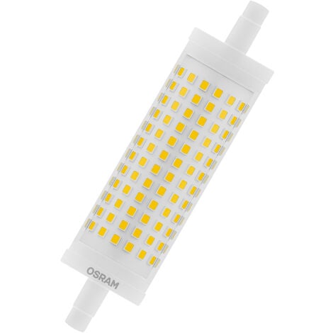 Lanternă LED reglabilă OSRAM cu bază R7s, tub LED de 16 W, înlocuitor pentru bec de 125 W, alb cald (2700K) [Clasa de energie E]