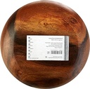 Premier Housewares Bol de salată din lemn de salcâm Bol de salată mare sculptat manual, 26 x 26 x 8 cm