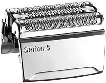 Cap de ras aparat de ras electric Braun Series 5, piesa de ras de schimb compatibila cu aparatele de ras pentru barbati Seria 5, 51S, argintiu | 1 pachet