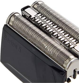 Cap de ras aparat de ras electric Braun Series 5, piesa de ras de schimb compatibila cu aparatele de ras pentru barbati Seria 5, 51S, argintiu | 1 pachet