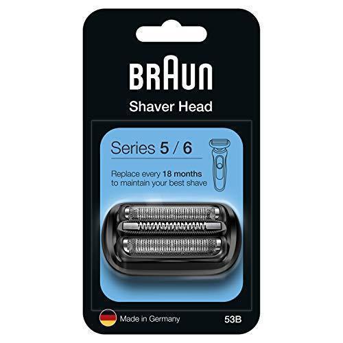 Cap de ras aparat de ras electric Braun Series 3, piesa de ras de schimb compatibila cu aparatele de ras pentru barbati Seria 3, 21B, negru