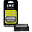 Cap de ras aparat de ras electric Braun Series 3, piesa de ras de schimb compatibila cu aparatele de ras pentru barbati Seria 3, 21B, negru