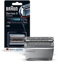 Piesă de bărbierit de schimb pentru aparatul de ras electric Braun Series 5 52S, compatibil cu aparatele de ras pentru bărbați Seria 5 (vechea generație), argintiu, pachet de 1