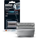 Piesă de bărbierit de schimb pentru aparatul de ras electric Braun Series 5 52S, compatibil cu aparatele de ras pentru bărbați Seria 5 (vechea generație), argintiu, pachet de 1