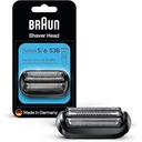 Cap de ras Braun Series 5, aparat de ras electric, piesa de ras de schimb compatibila cu aparatele de ras pentru barbati Seria 5 si 6 (modele din 2020), 53B, negru, pachet de 1