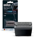 Cap de ras Braun Series 5, aparat de ras electric, piesa de ras de schimb compatibila cu aparatele de ras pentru barbati Seria 5 si 6 (modele din 2020), 53B, negru, pachet de 1