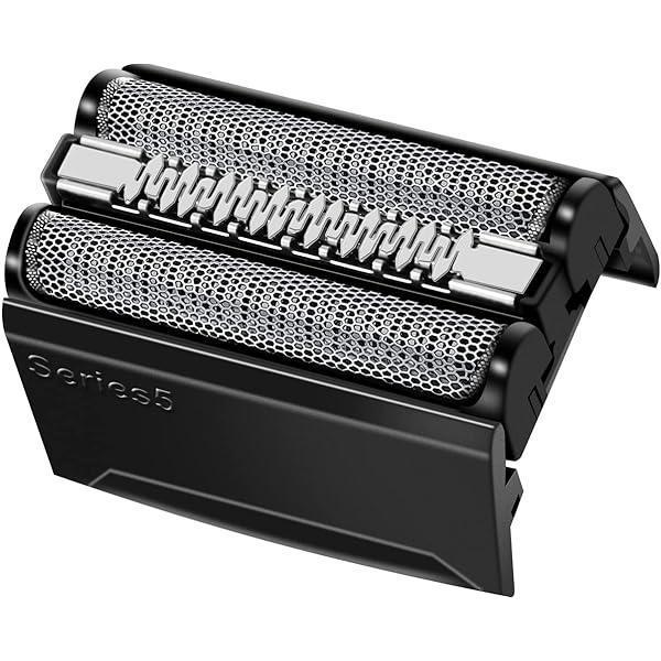 Cap de ras Braun Series 5, aparat de ras electric, piesa de ras de schimb compatibila cu aparatele de ras pentru barbati Seria 5 si 6 (modele din 2020), 53B, negru, pachet de 1