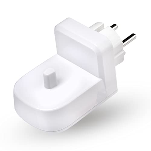 Încărcător de perete pentru periuță de dinți electrică pentru priză UE de la ProofVision pentru Oral-B/Braun (modele cu excepția seriei IO-seriehn și Pulsonic)