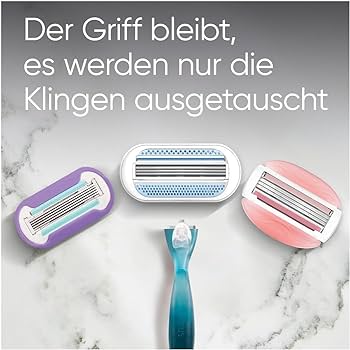 Lame de ras Gillette Venus Comfortglide Spa Breeze pentru aparate de ras pentru femei, 9 lame de schimb pentru aparatele de ras pentru femei cu lama tripla