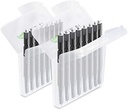 Filtre de cerumen JB White 64x pentru aparate auditive, filtre de schimb, filtre compatibile cu protectia ceara Widex Nanocare | Oticon ProWax MiniFit | Apărătoare de ceară Phonak Cerustop | Filtru pentru aparate auditive Resound (Ø 1,3 mm)