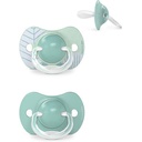 Suavinex, Sx Pro Acadele simetrice din silicon moale Soft Flexible Memory Albastru 18 luni
