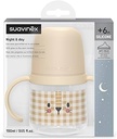 Suavinex, Cană de învățare de la 6 luni, Cupă Sippy Baby, Cană pentru copii etanșă cu gura de băut moale din silicon, Mânere ergonomice, Cană de antrenament cu supapă anti-colici, 150 ml, Dreams Blue