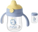 Suavinex, Cană de învățare de la 6 luni, Cupă Sippy Baby, Cană pentru copii etanșă cu gura de băut moale din silicon, Mânere ergonomice, Cană de antrenament cu supapă anti-colici, 150 ml, Dreams Blue