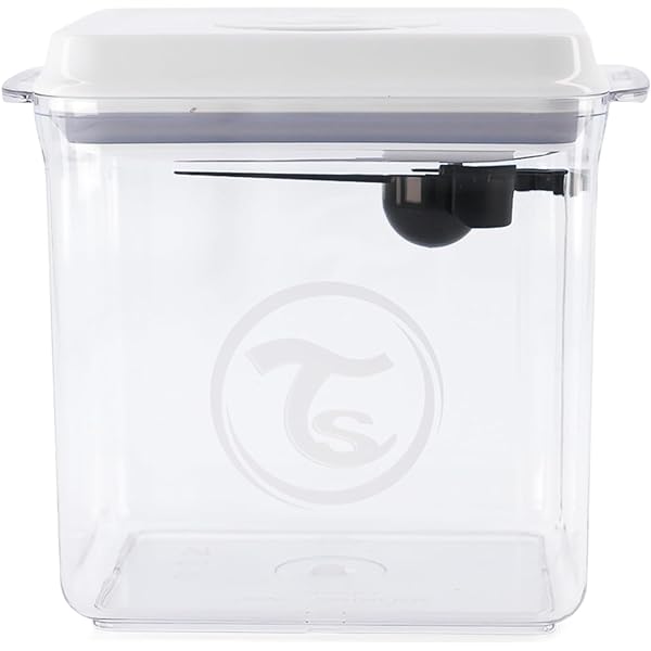 Recipient de depozitare pentru lapte praf Twistshake cu lingură 1700 ml, dozator de lapte praf sigilat cu capac ermetic, operare cu o singură mână, fără BPA, transparent