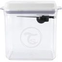 Recipient de depozitare pentru lapte praf Twistshake cu lingură 1700 ml, dozator de lapte praf sigilat cu capac ermetic, operare cu o singură mână, fără BPA, transparent