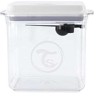 Recipient de depozitare pentru lapte praf Twistshake cu lingură 1700 ml, dozator de lapte praf sigilat cu capac ermetic, operare cu o singură mână, fără BPA, transparent