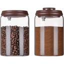 Recipient de depozitare pentru lapte praf Twistshake cu lingură 1700 ml, dozator de lapte praf sigilat cu capac ermetic, operare cu o singură mână, fără BPA, transparent