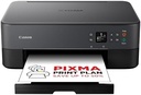 Imprimantă WiFi 3-în-1 PIXMA TS3551i pentru birou, copiator și scaner - Compatibil cu planul de imprimare PIXMA - Imprimare fotografii fără margini - Imprimare/Scanare wireless prin cloud și smartphone (alb)