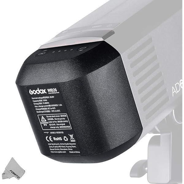 Baterie GODOX pentru seria AD600PRO (28,8 V, 2600 mAh), Bunt, WB26