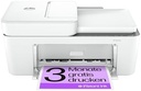 Imprimantă multifuncțională HP DeskJet 4220e, 3 luni de imprimare gratuită cu cerneală HP Instant inclusă, HP+, imprimantă, copiator, scaner, expediere fax mobil, WiFi, alimentator automat de documente, alb