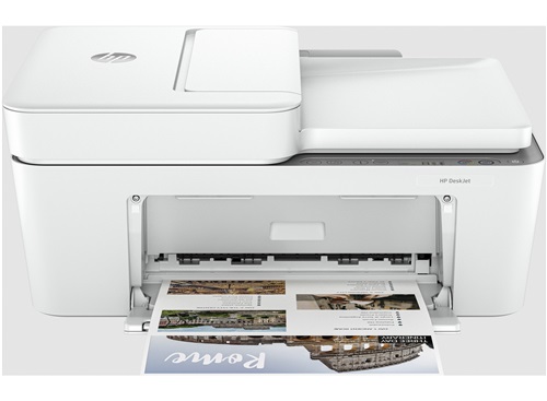 Imprimantă multifuncțională HP DeskJet 4220e, 3 luni de imprimare gratuită cu cerneală HP Instant inclusă, HP+, imprimantă, copiator, scaner, expediere fax mobil, WiFi, alimentator automat de documente, alb