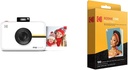 Aparat foto digital KODAK Step Touch de 13 MP și imprimantă instantanee cu ecran tactil LCD de 3,5 inchi, video HD 1080p, zoom optic 10x, oglindire selfie, suită de editare, tehnologie de imprimare Bluetooth și zinc |
