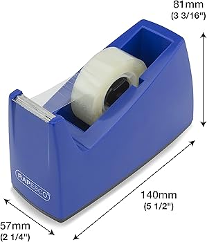 Rapesco 0774 300 dozator de bandă cu miez de rulou mic, albastru