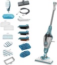BLACK+DECKER - Mop cu abur STEAMITT cu detergent de maini si manusa - 12 accesorii - Multifunctional 1300 W - Timp de incalzire 15 sec - Rezervor 500 ml - Curatare perfecta - FSMH1321JSM-QS