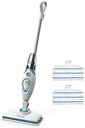 BLACK + DECKER FSMH13E5-QS Mașină de curățat cu abur cu detergent de mâini - 5 în 1 - 1300 W - Capacitate rezervor: 350 ml - A ucis 99,9% din bacterii - Timp de încălzire: 25 de secunde - Multi-suprafețe
