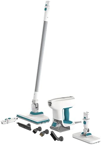 BLACK + DECKER FSMH13E5-QS Mașină de curățat cu abur cu detergent de mâini - 5 în 1 - 1300 W - Capacitate rezervor: 350 ml - A ucis 99,9% din bacterii - Timp de încălzire: 25 de secunde - Multi-suprafețe