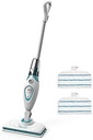 BLACK + DECKER FSMH13E5-QS Mașină de curățat cu abur cu detergent de mâini - 5 în 1 - 1300 W - Capacitate rezervor: 350 ml - A ucis 99,9% din bacterii - Timp de încălzire: 25 de secunde - Multi-suprafețe