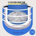 Aparat pentru cuburi de gheata BuoQua de 18 kg cu cuburi de gheata Aparat de fabricat cuburi de gheata alb Aparat comercial de gheata Producator de gheata 220V