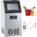 Aparat pentru cuburi de gheata BuoQua de 18 kg cu cuburi de gheata Aparat de fabricat cuburi de gheata alb Aparat comercial de gheata Producator de gheata 220V