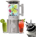Mixer Cecotec Grand Katana 2700MAX Total Destroy Screen B. Putere maximă 2700W, afișaj digital, cuțit cu 8 lame cu acoperire de titan negru, turnător de sticlă de 1.8L