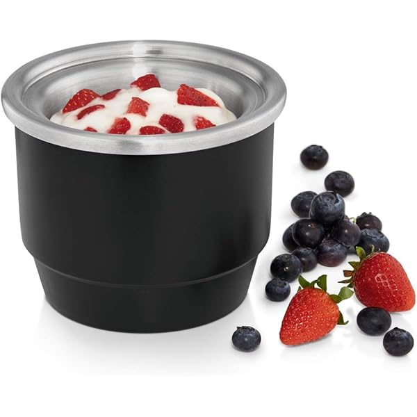 Aparat de inghetata alpina - aparat de inghetata moale - potrivit pentru inghetata, gelato, iaurt congelat si sorbet - continut 2L - auto-oprire automata - otel inoxidabil - argintiu