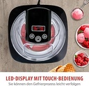 Aparat de inghetata alpina - aparat de inghetata moale - potrivit pentru inghetata, gelato, iaurt congelat si sorbet - continut 2L - auto-oprire automata - otel inoxidabil - argintiu