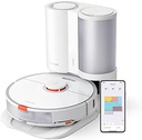 Aspirator robot roborock S7, cu aspirație de 2500 Pa, curățare sonică, recunoaștere cu ultrasunete a covorului (alb)