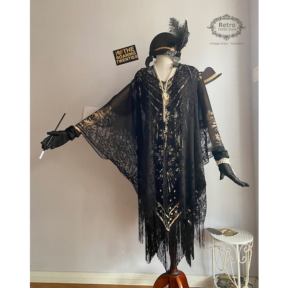 Rochie lungă de damă Gatsby cu franjuri roșu roz roșu din anii 1920 Mărimea femeilor Costum de petrecere Art Deco cu paiete din anii 1920 (aur roz, EU 38)
