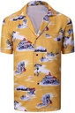 Tricou AYYOHON Cliff Booth Cămașă hawaiană Ochelari de soare Costum Cosplay Once Upon a Time in Hollywood