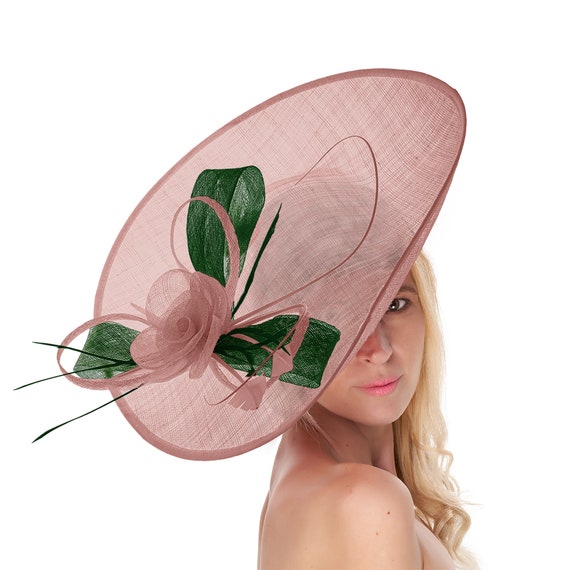 Căciulă de fascinator Caprilite Sinamay pentru femei Curse de bentiță de nuntă