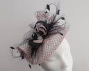 Căciulă de fascinator Caprilite Sinamay pentru femei Curse de nuntă cu bentiță