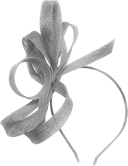 Căciulă de fascinator Caprilite Sinamay pentru femei Curse de nuntă cu bentiță