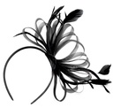 Căciulă de fascinator Caprilite Sinamay pentru femei Curse de nuntă cu bentiță