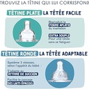 Tetina rotundă anti-colici Dodie pentru începători Flow 2 - Pachet mediu de 4