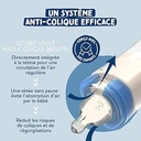 Tetina rotundă anti-colici Dodie pentru începători Flow 2 - Pachet mediu de 4