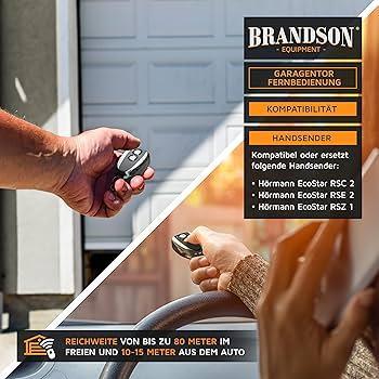 Emițător manual cu breloc HOMEPILOT pentru acționarea ușii de garaj Classic și Premium smart & RolloPort S1, S2, SX5 DuoFern, telecomandă pentru ușă de garaj 433,9 MHz, rază de acțiune aprox