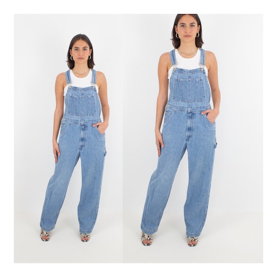 Salopete pentru bărbați, salopete din denim, salopete, bretele reglabile, buzunare multiple